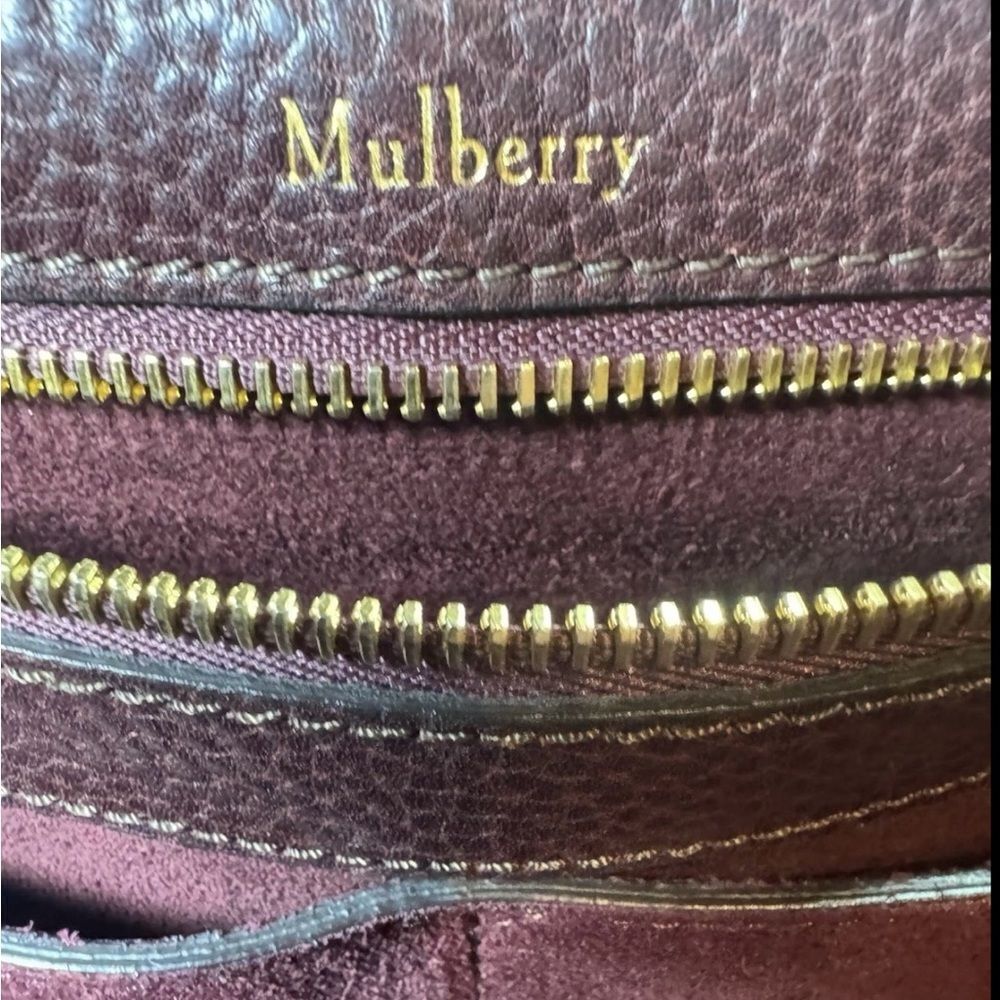 MULBERRY Oxblood Maroon Leather Classic Large Bayswater Tote Bag New Style - Picture 14 of 16